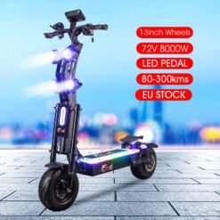 (🔥Limited Time Sale) Upgraded SK2 72V 8000W 13inch fat wheel best electric Scooter E scooters