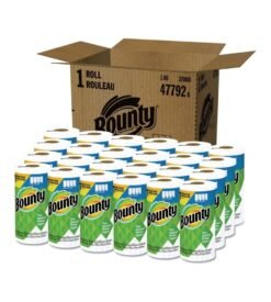 Bounty Quick-Size Paper Towels. White. 24Family Rolls = 48Regular Rolls (Packaging May Vary)