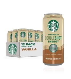 Starbucks RTD Energy Drink. Doubleshot Energy Drink. Coffee. Guarana. Vitamin B. Ginseng. 15 oz Cans (12 Pack)