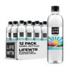 LIFEWTR Premium Purified Water pH Balanced with Electrolytes. 100% recycled plastic bottles. 16.9 Fl Oz Bottles. 500ml (Pack of 12)