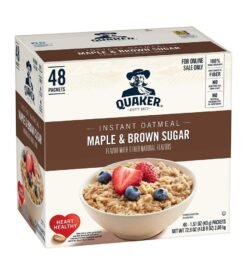 Quaker Instant Oatmeal. Maple & Brown Sugar. Individual Packets. 1.51 Ounce (Pack of 48)