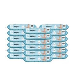 Hello Bello Unscented Baby Wipes I Plant Based Wipes for Sensitive Skin Made with 99% Water and Aloe for Babies and Kids I 1080 Count