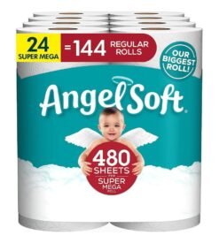 Angel Soft Toilet Paper. 24 Super Mega Rolls