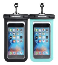 Hiearcool Universal Waterproof Phone Pouch. Waterproof Phone Case Compatible for iPhone 14 13 12 11 Pro Max XS Plus Samsung Galaxy S22 Cellphone Up to 7.2??. IPX8 Cellphone Dry Bag for Vacation-2 Pack