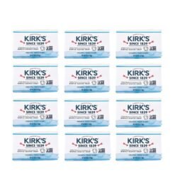 Kirk-s Castile Bar Soap Clean Soap for Men. Women & Children| Premium Coconut Oil | Sensitive Skin Formula. Vegan | Original Fresh Scent | 4 oz. Bars ?C 12 Pack